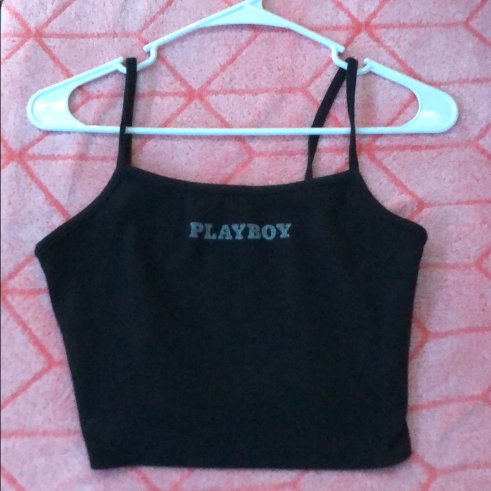Playboy Cropped Tank Top